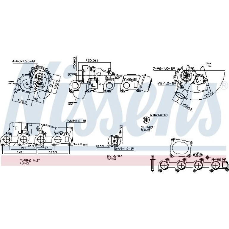 NISSENS Turbolader 93433 NISSENS Turbolader 93433
