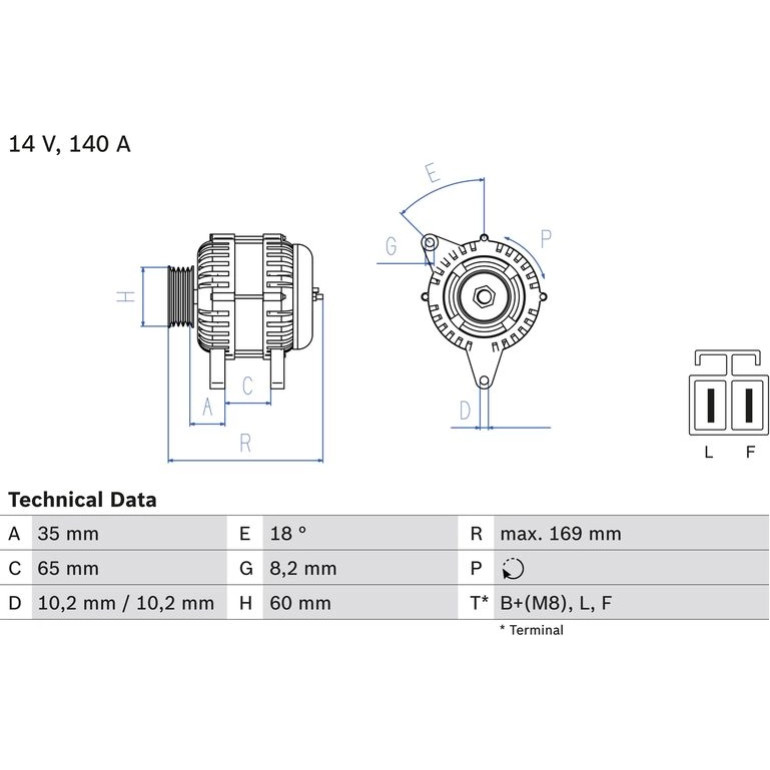 Lichtmaschine 0 986 084 150