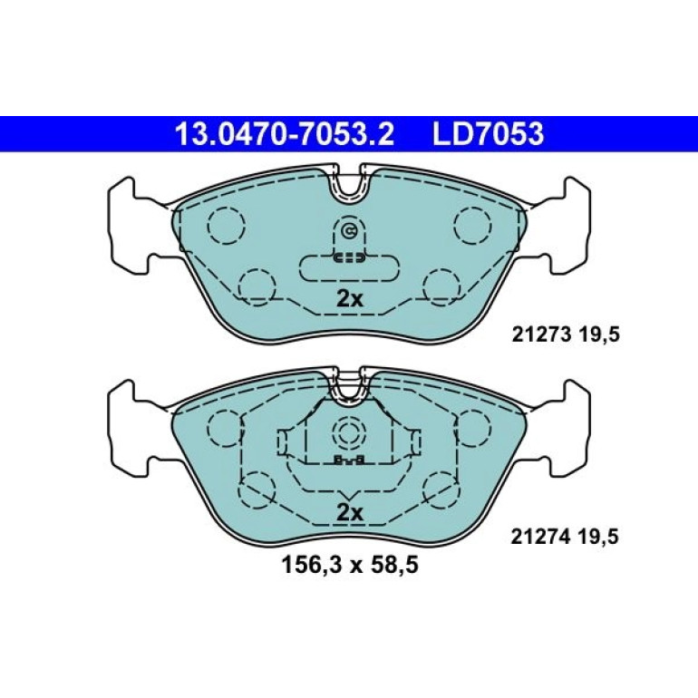 Bremsbelagsatz Volvo P. C70/S70/V70 95-05 2,0-2,5 Keramik 13.0470-7053.2 Bremsbelagsatz Volvo P. C70/S70/V70 95-05 2,0-2,5 Keramik 13.0470-7053.2