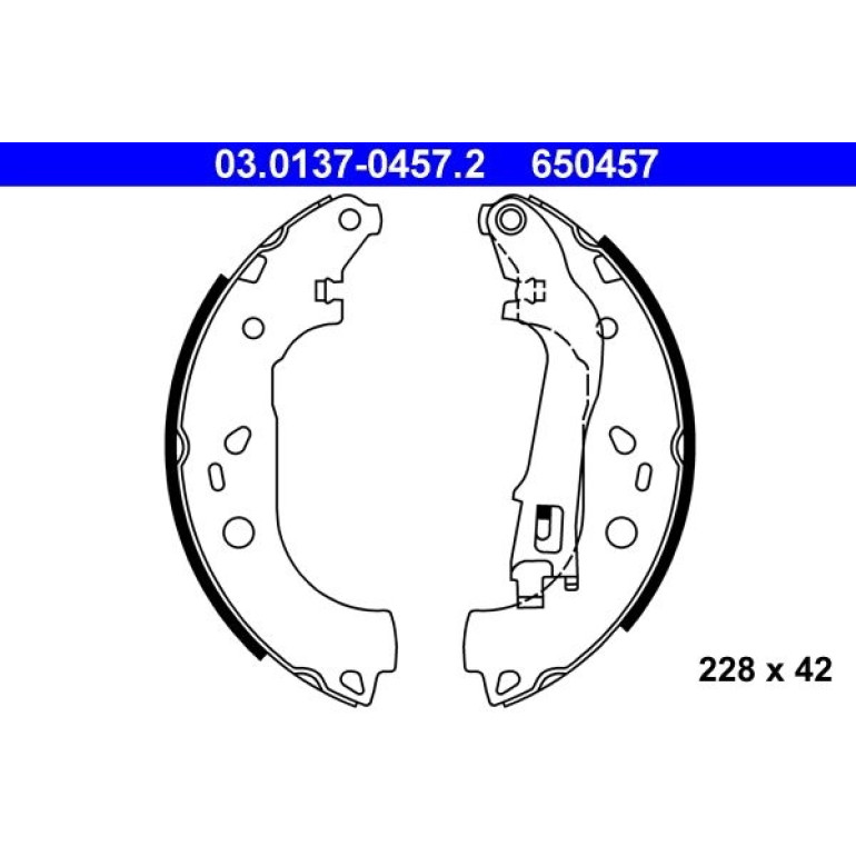 Bremsbackensatz 03.0137-0457.2 Bremsbackensatz 03.0137-0457.2
