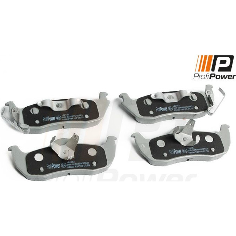 PROFIPOWER Bremsbelagsatz, Scheibenbremse 1B2182 PROFIPOWER Bremsbelagsatz, Scheibenbremse 1B2182