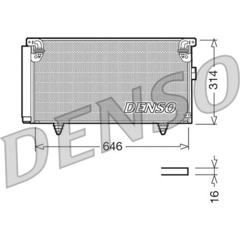 DENSO Klimaanlagenkühler DCN36001 DENSO Klimaanlagenkühler DCN36001