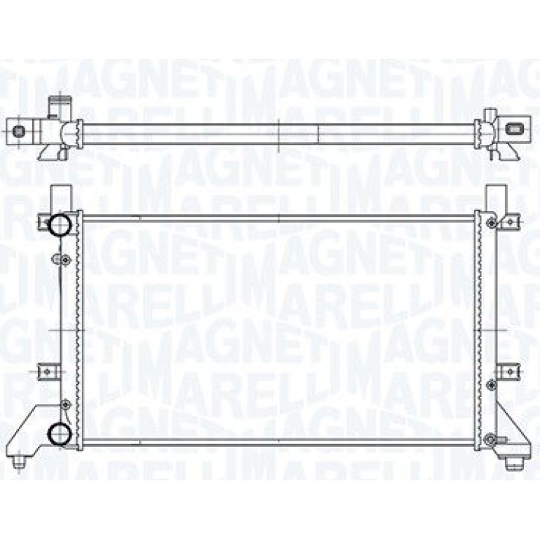 MAGNETI MARELLI Kühler, Motorkühlung 350213189400 MAGNETI MARELLI Kühler, Motorkühlung 350213189400