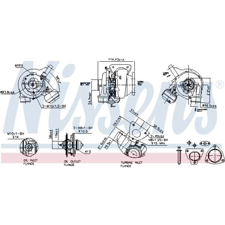 NISSENS Turbolader 93159 NISSENS Turbolader 93159