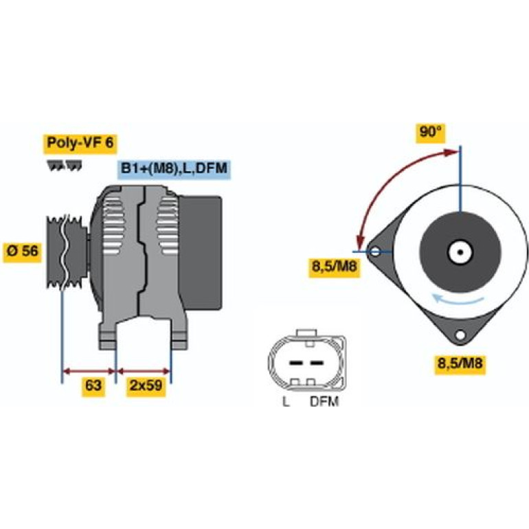 Lichtmaschine 0 986 042 810 Lichtmaschine 0 986 042 810