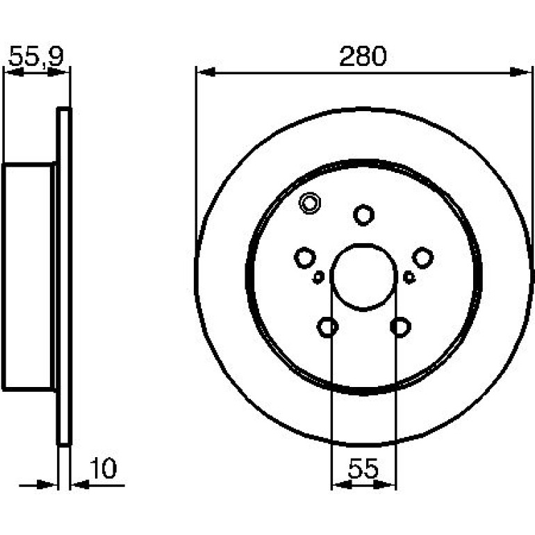 Bremsscheibe HA 0 986 479 242 Bremsscheibe HA 0 986 479 242