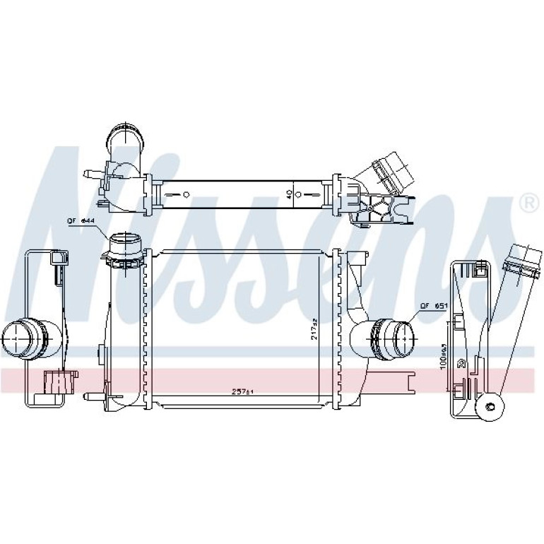 Ladeluftkühler PKW 96328