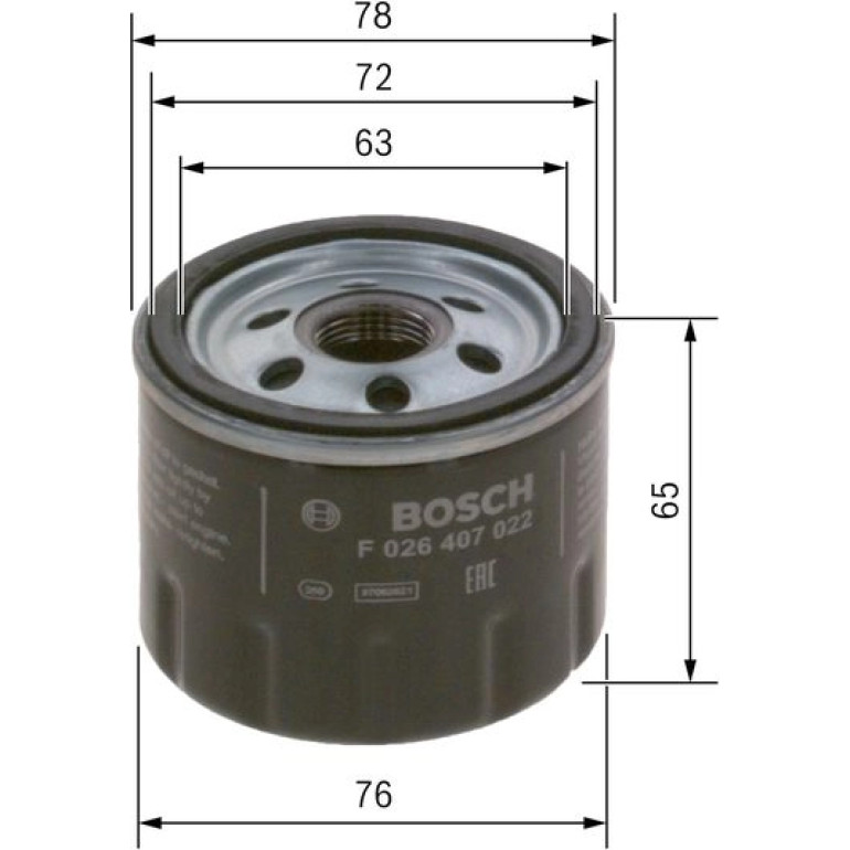 Ölfilter F 026 407 022 Ölfilter F 026 407 022