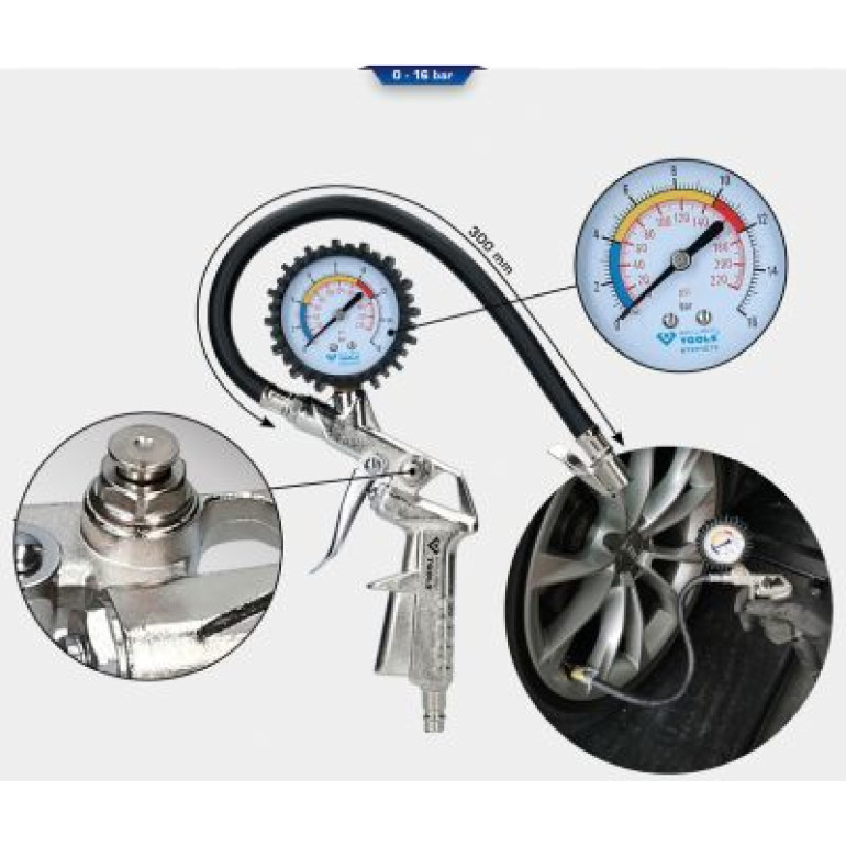 KS TOOLS Druckluftreifenprüfer/-füller BT691019 KS TOOLS Druckluftreifenprüfer/-füller BT691019