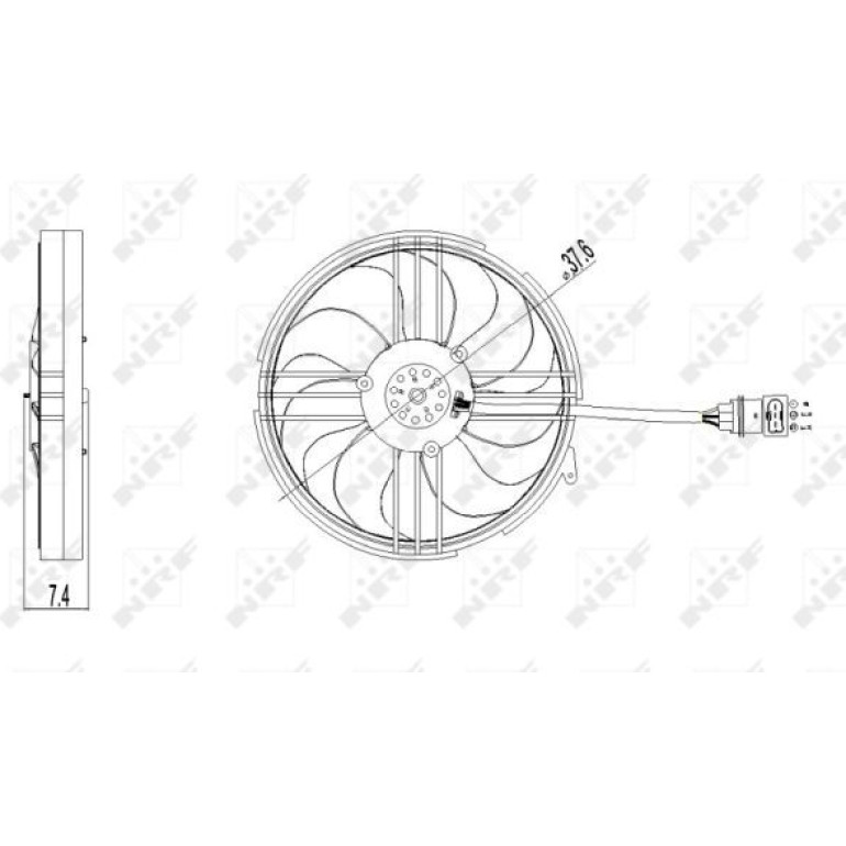 Lüfter Motorkühlung 47409 Lüfter Motorkühlung 47409