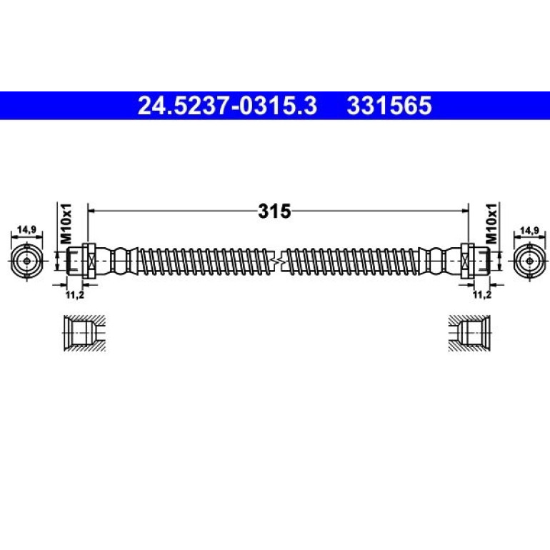 ATE Bremsschlauch 24.5237-0315.3 ATE Bremsschlauch 24.5237-0315.3