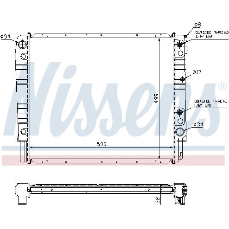 Wasserkühler PKW 65542A Wasserkühler PKW 65542A