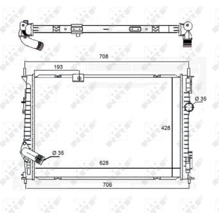 Kühler, Motorkühlung 58455 Kühler, Motorkühlung 58455
