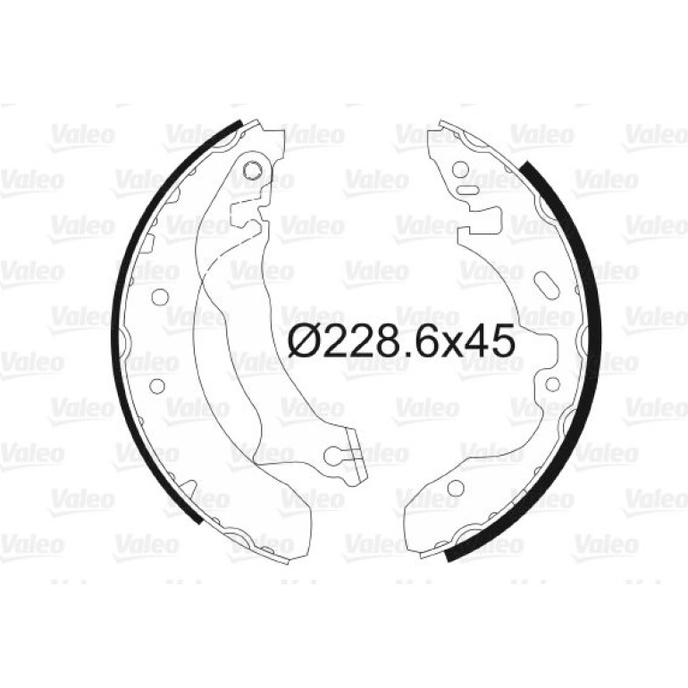 VALEO Bremsbacken 562724 VALEO Bremsbacken 562724