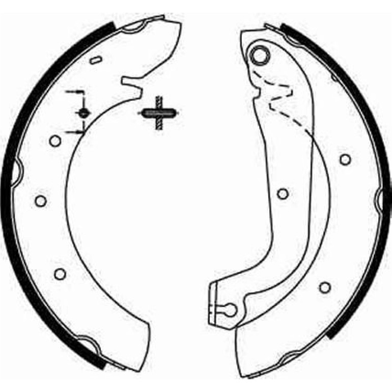 71 461 017 Bremsbacken GS8207 71 461 017 Bremsbacken GS8207
