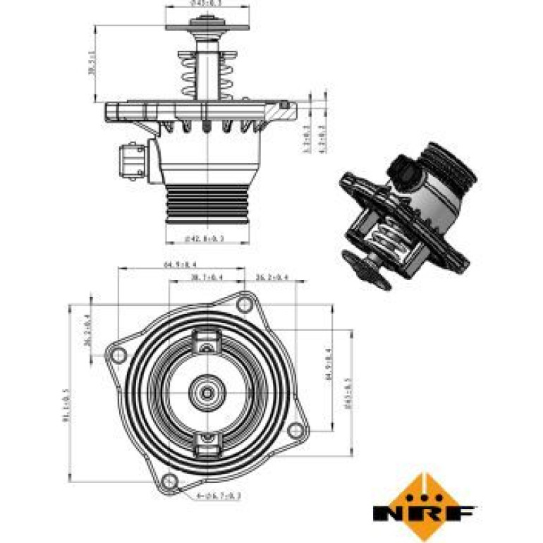 Thermostat, Kühlmittel 725005 Thermostat, Kühlmittel 725005