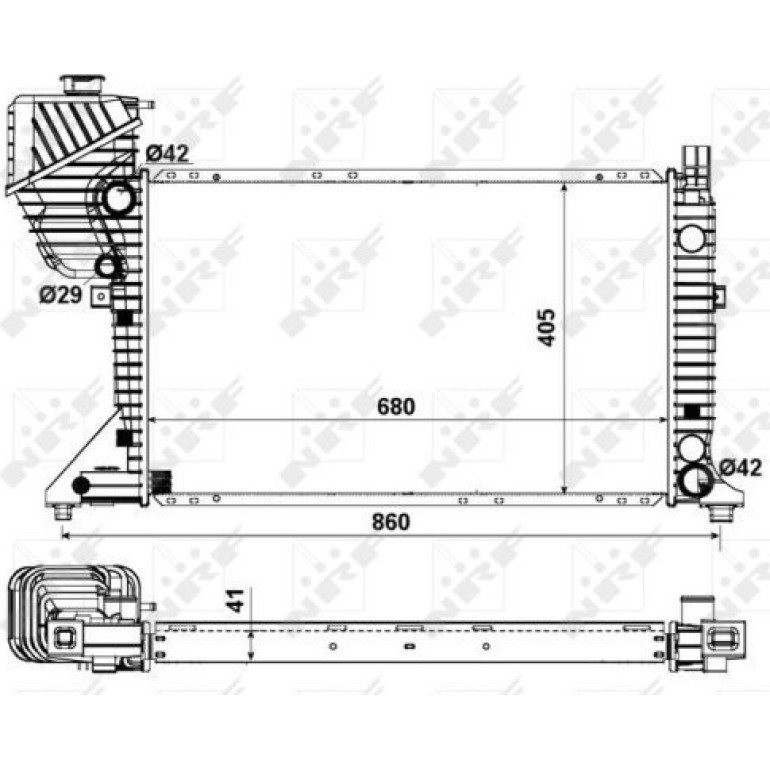 Kühler, Motorkühlung 55348 Kühler, Motorkühlung 55348