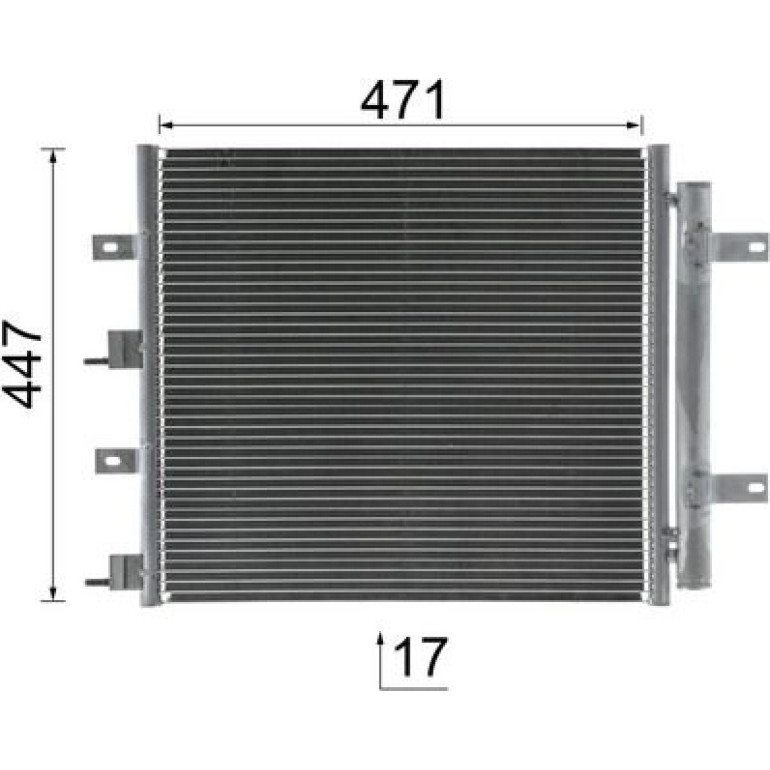 Kondensator, Klimaanlage AC 481 000S Kondensator, Klimaanlage AC 481 000S