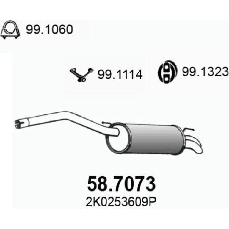 Endschalldämpfer 58.7073