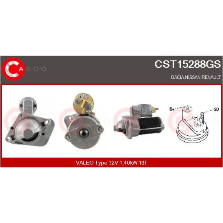 CASCO Anlasser CST15288GS CASCO Anlasser CST15288GS