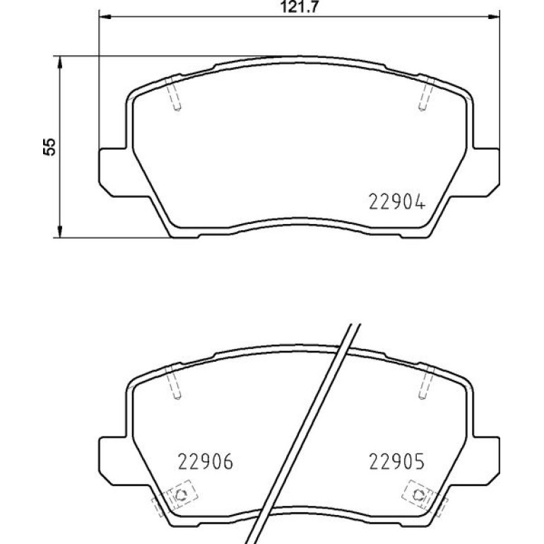 BREMBO Bremsklötze VA P 30 114 BREMBO Bremsklötze VA P 30 114