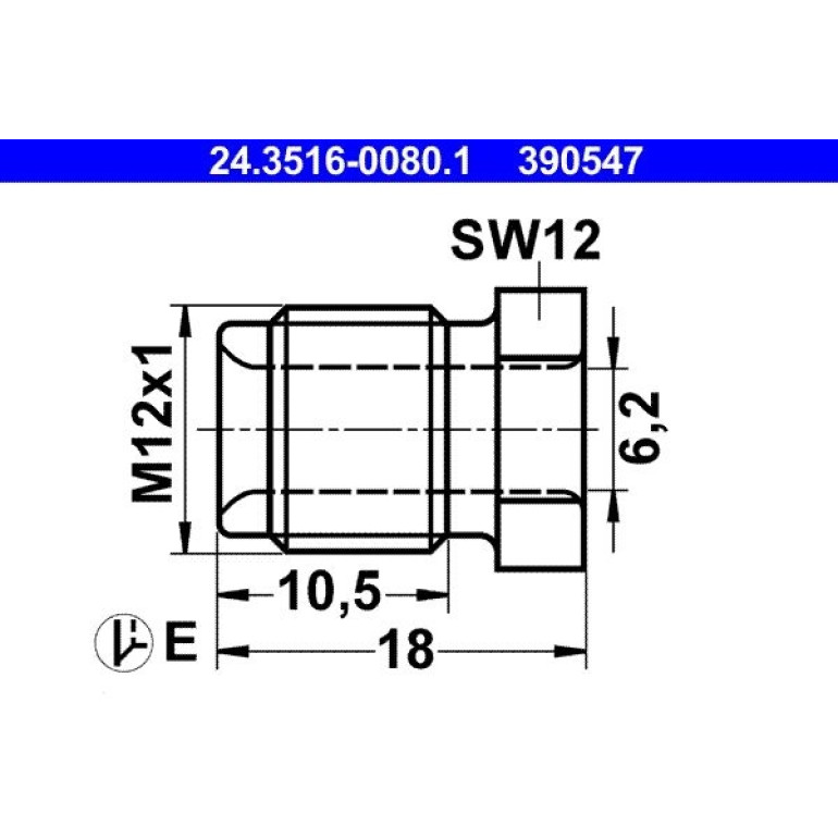 Überwurfschraube 24.3516-0080.1 Überwurfschraube 24.3516-0080.1