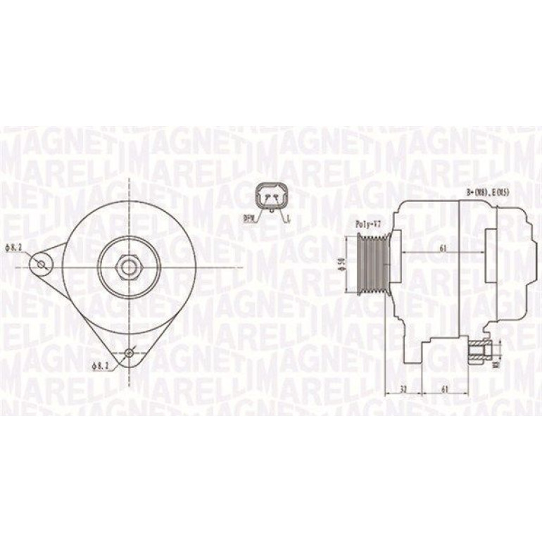 MAGNETI MARELLI Generator 063731959010 MAGNETI MARELLI Generator 063731959010