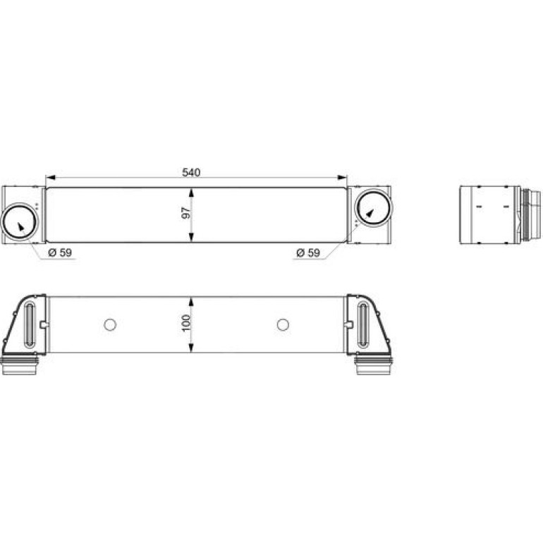 MAHLE Ladeluftkühler CI 79 000S MAHLE Ladeluftkühler CI 79 000S