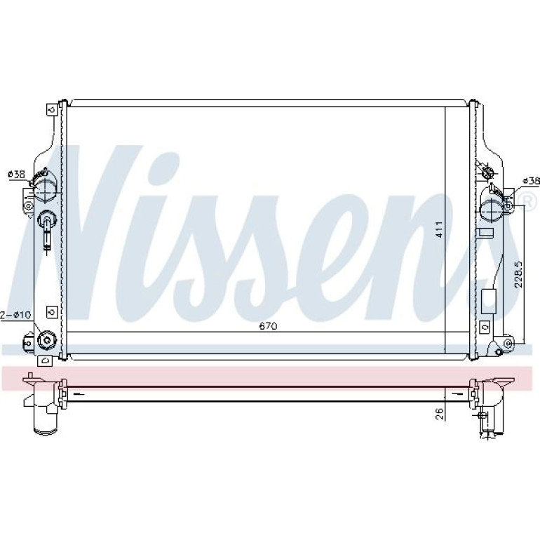 Wasserkühler PKW 646865 Wasserkühler PKW 646865