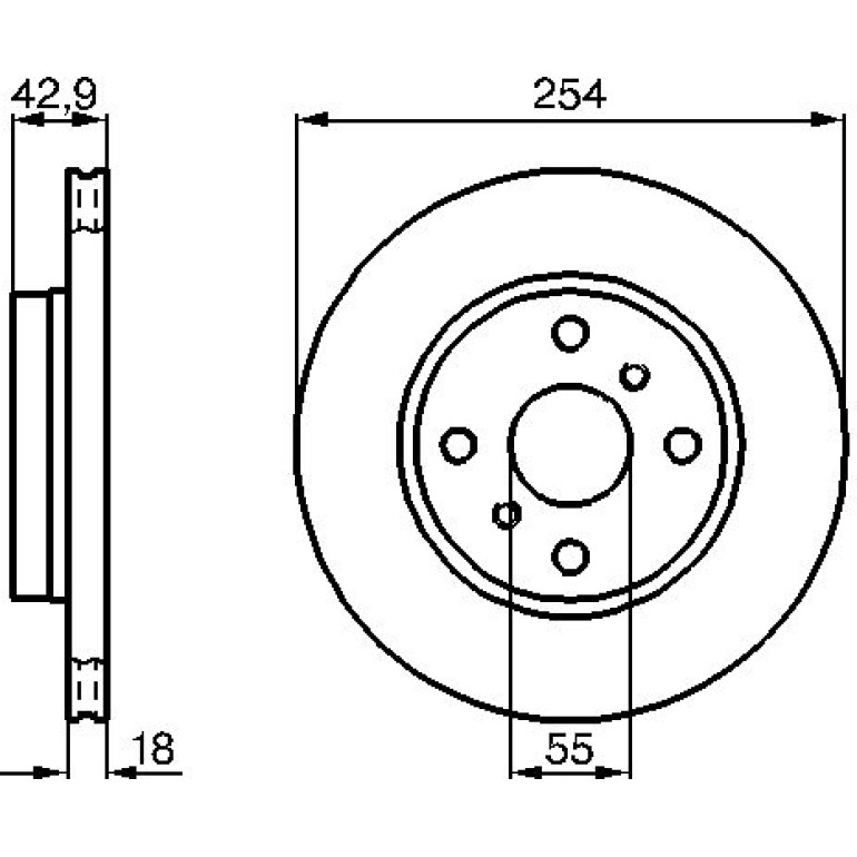 Bremsscheibe VA 0 986 478 585 Bremsscheibe VA 0 986 478 585