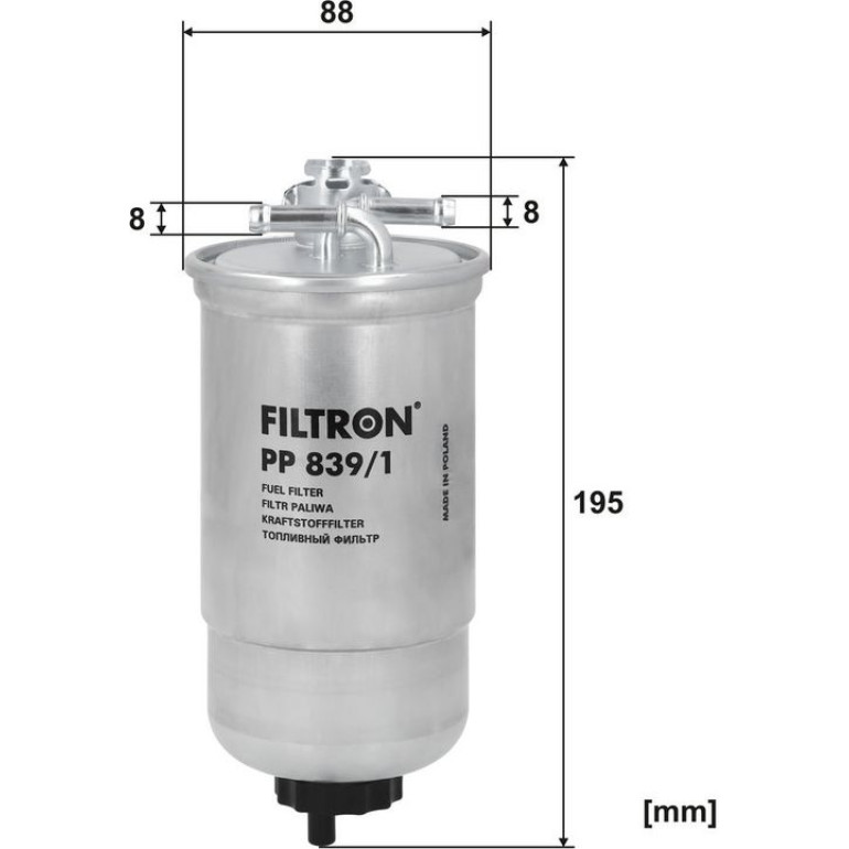 FILTRON Kraftstofffilter PP 839/1 FILTRON Kraftstofffilter PP 839/1