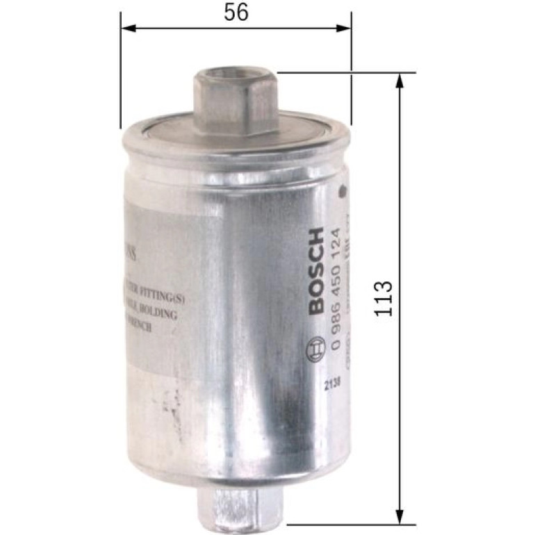 Kraftstofffilter 0 986 450 124 Kraftstofffilter 0 986 450 124