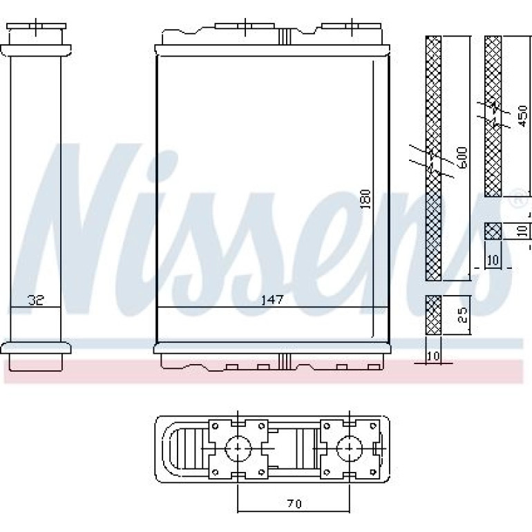 Heizkühler PKW 72050 Heizkühler PKW 72050