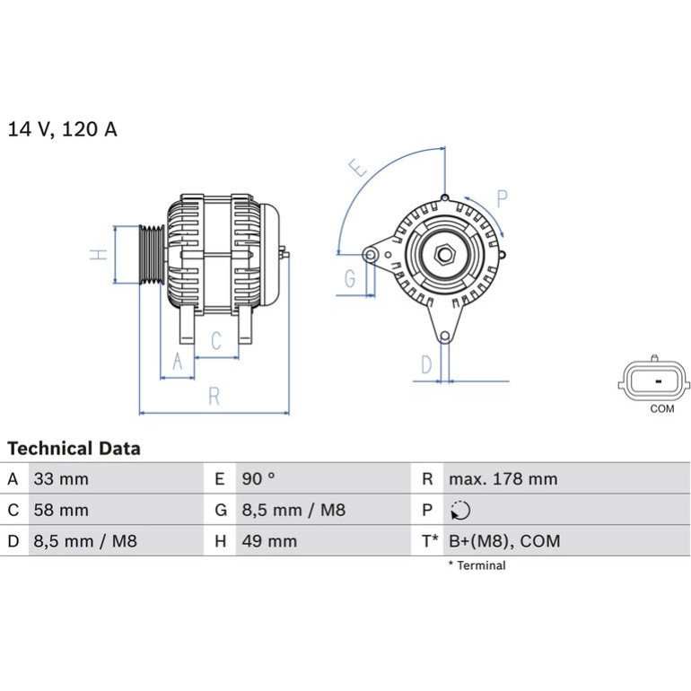 Lichtmaschine 0 986 084 100 Lichtmaschine 0 986 084 100
