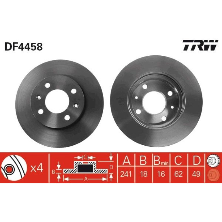 Bremsscheibe Kia P. Picanto DF4458