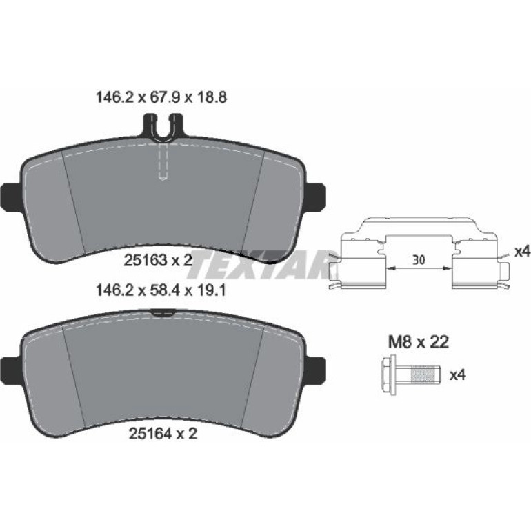 Bremsbelagsatz Db T. Amg/S-Klasse W222/C217/A217 4.0-6.0 13 2516302 Bremsbelagsatz Db T. Amg/S-Klasse W222/C217/A217 4.0-6.0 13 2516302