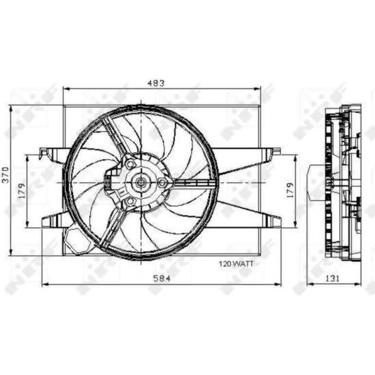Lüfter Motorkühlung 47007 Lüfter Motorkühlung 47007