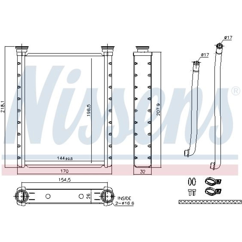 Heizkühler PKW 707172 Heizkühler PKW 707172