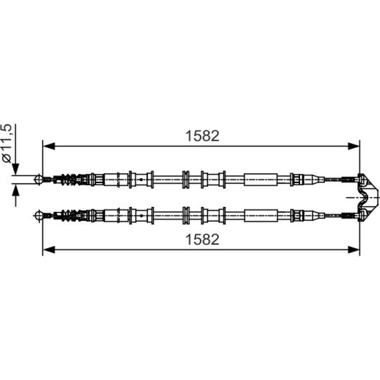 Handbremsseil 1987482138 Handbremsseil 1987482138