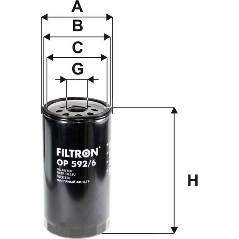 FILTRON Ölfilter OP 592/6 FILTRON Ölfilter OP 592/6