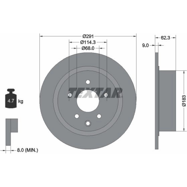 Bremsscheibe Nissan T. Juke 1.6 Dig-T 4X4 10 92237103 Bremsscheibe Nissan T. Juke 1.6 Dig-T 4X4 10 92237103