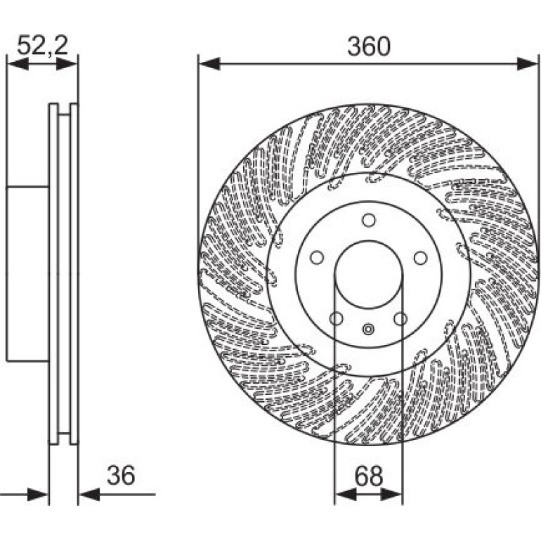 Bremsscheibe VA li 0 986 479 D27