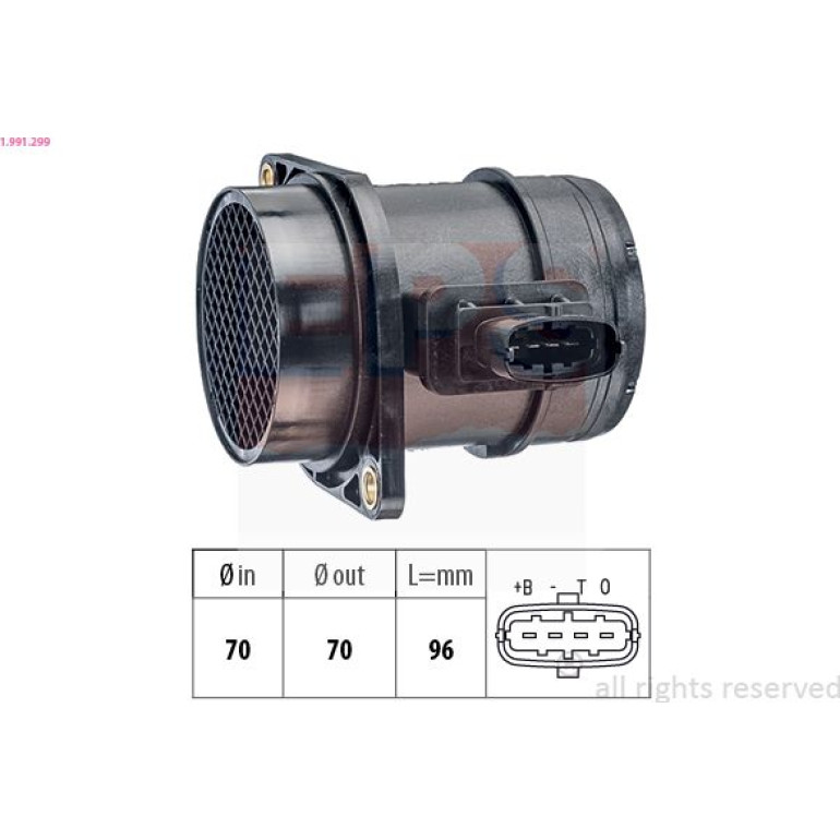 EPS Luftmassenmesser Luftmengenmesser 1.991.299 EPS Luftmassenmesser Luftmengenmesser 1.991.299