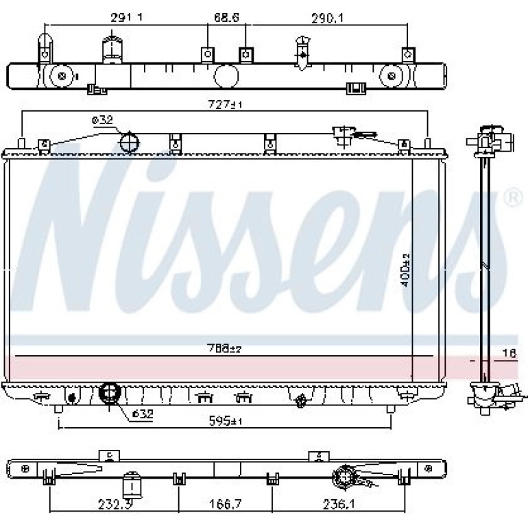 Wasserkühler PKW 681373 Wasserkühler PKW 681373