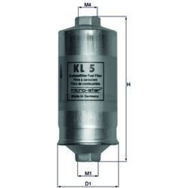 MAHLE Kraftstofffilter KL 5 MAHLE Kraftstofffilter KL 5