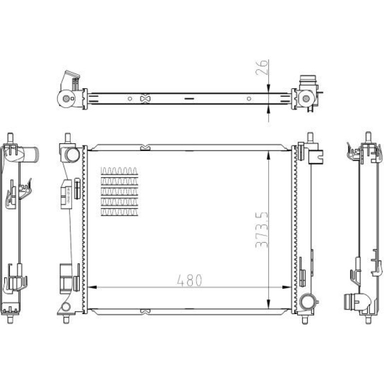NRF Kühler 550039 NRF Kühler 550039