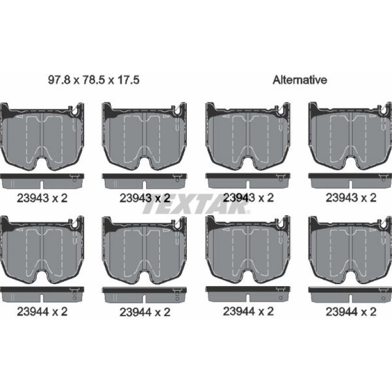 Bremsbelagsatz Db P. W220/R230 01 2394301 Bremsbelagsatz Db P. W220/R230 01 2394301