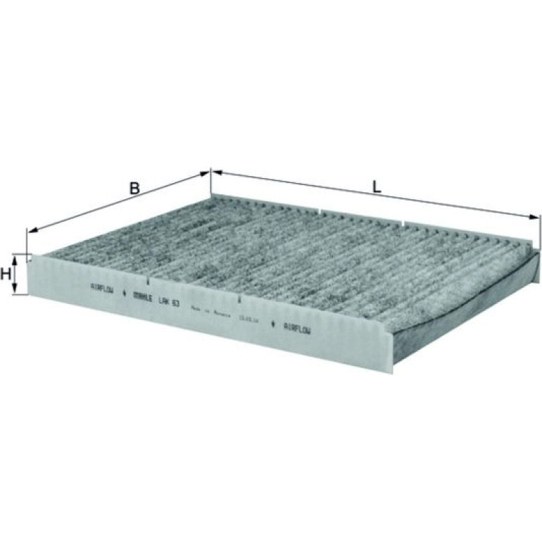 MAHLE Filter, Innenraumluft LAK 63 MAHLE Filter, Innenraumluft LAK 63