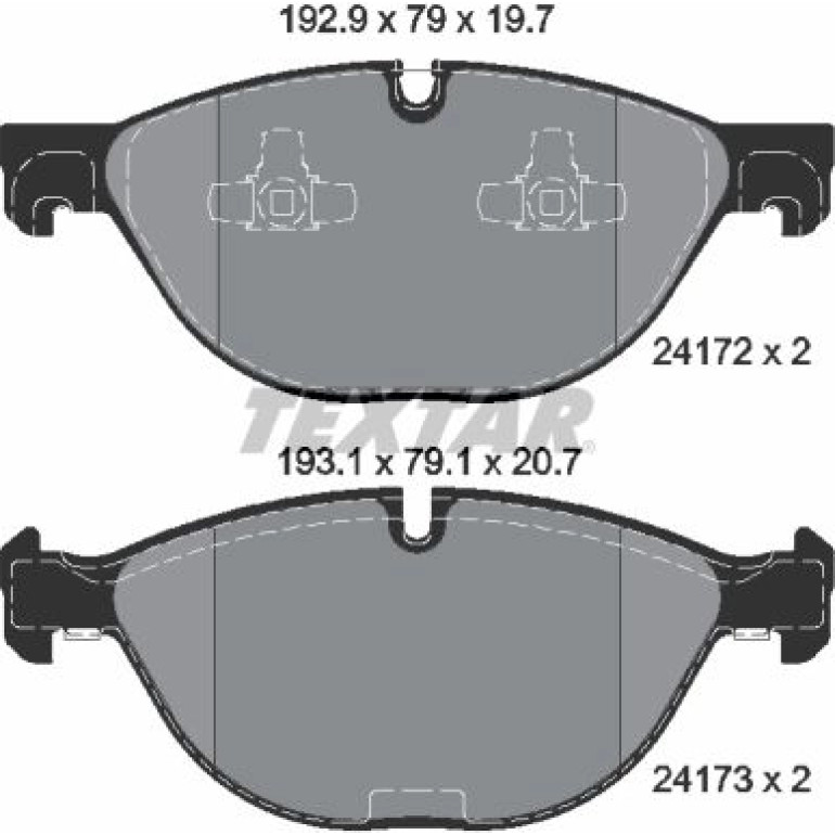 Bremsbelagsatz Bmw S. E70/E71 X5/X6 07 2417201