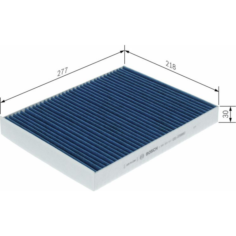 Aktivkohleinnenraumfilter 0 986 628 617 Aktivkohleinnenraumfilter 0 986 628 617
